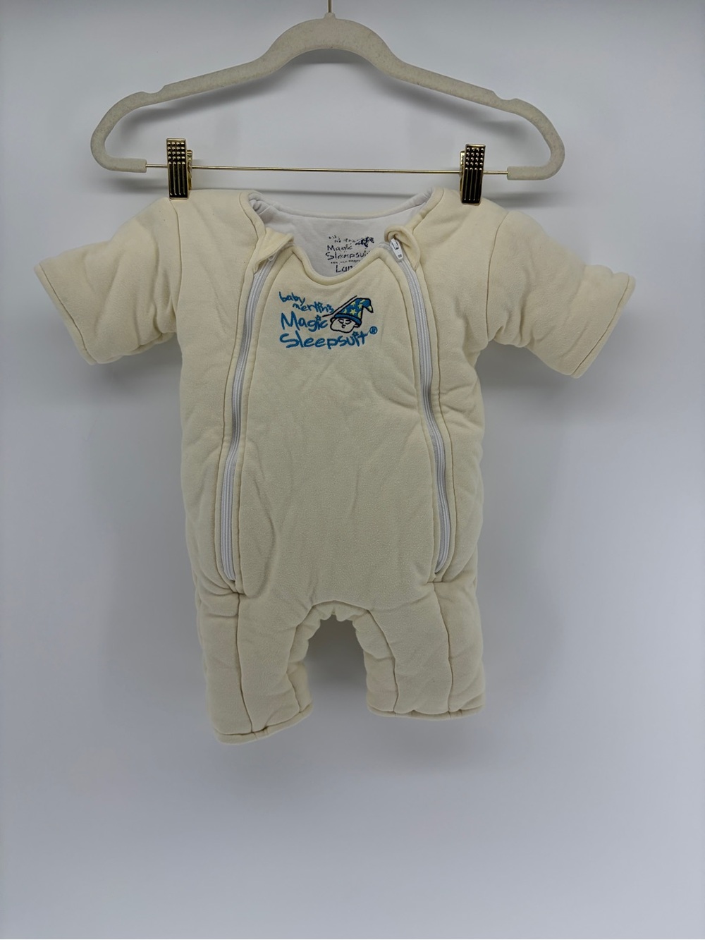 Baby Merlin’s Magic Sleepsuit Cream Baby One-Piece by Love to Dream L